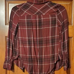 Maroon Flannel Shirt
